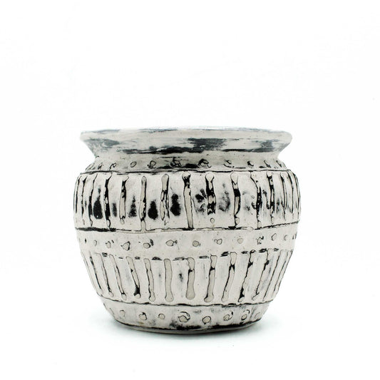 Γλάστρα Κεραμική Greek – Cream 12cm