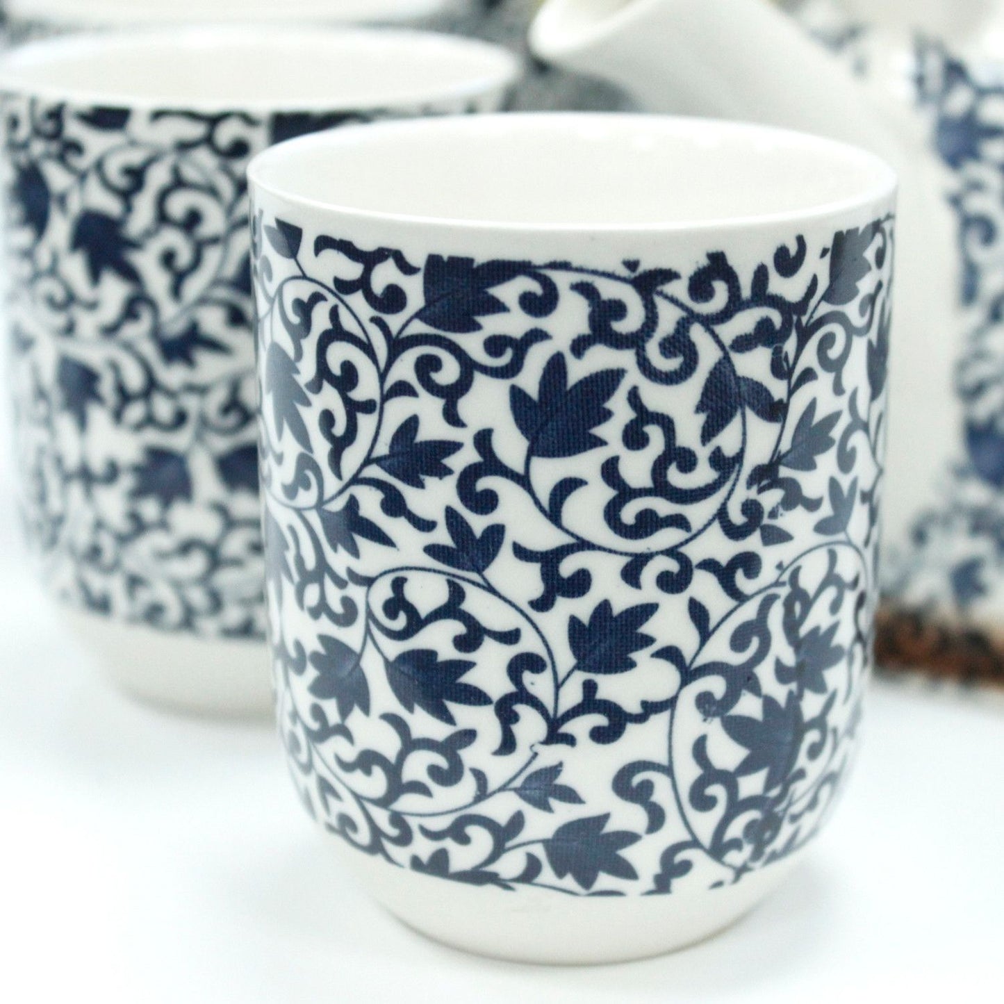 Σετ Τσαγιέρας με 6 Φλιτζάνια Blue Pattern